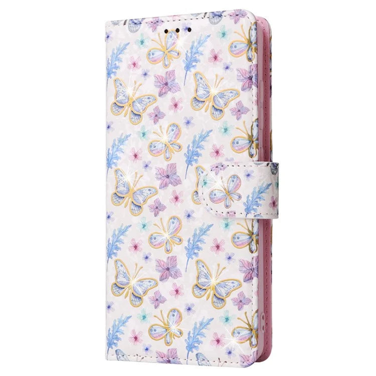 For Samsung Galaxy A52 4G / 5G / A52s 5G Case Floral PU Leather Phone Cover with RFID Blocking