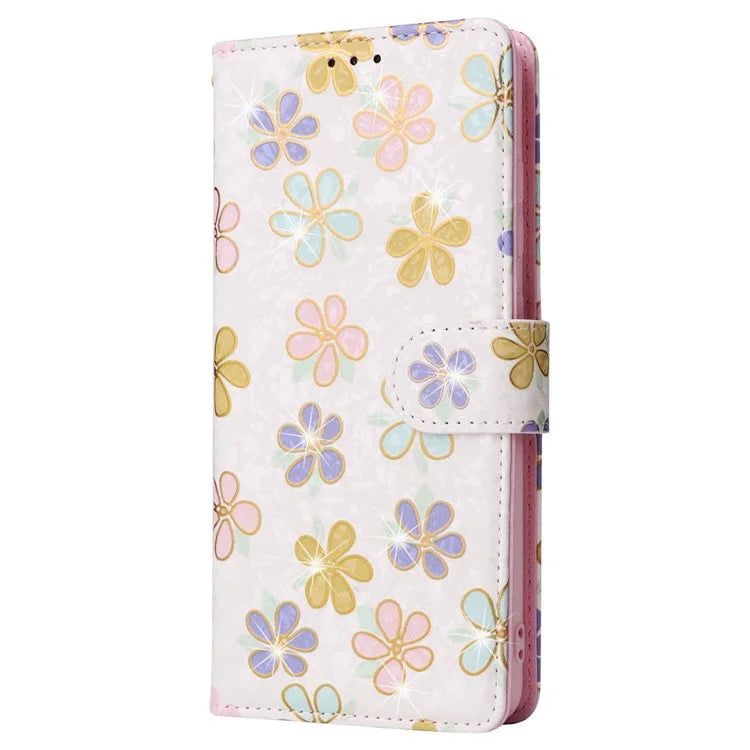 For Samsung Galaxy A52 4G / 5G / A52s 5G Case Floral PU Leather Phone Cover with RFID Blocking