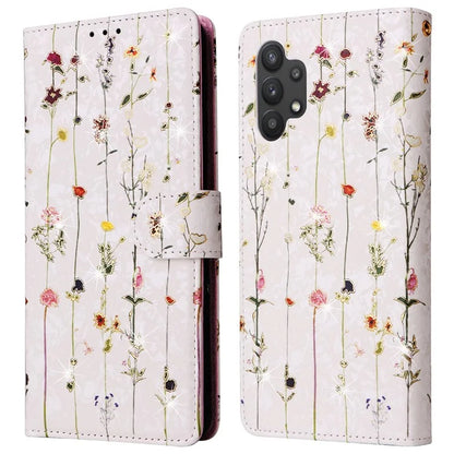 For Samsung Galaxy A32 5G / M32 5G Case RFID Blocking Leather Phone Cover Lacquered Design