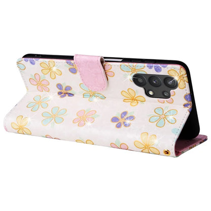 For Samsung Galaxy A32 5G / M32 5G Case RFID Blocking Leather Phone Cover Lacquered Design