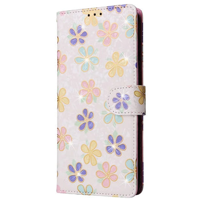 For Samsung Galaxy A32 4G (EU Version) Case Floral Design RFID Blocking Leather Phone Cover