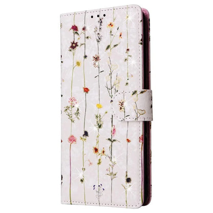 For Samsung Galaxy A32 4G (EU Version) Case Floral Design RFID Blocking Leather Phone Cover