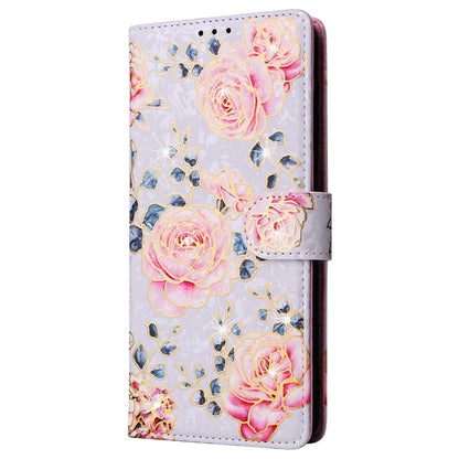 For Samsung Galaxy A32 4G (EU Version) Case Floral Design RFID Blocking Leather Phone Cover