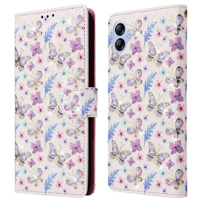 For Samsung Galaxy A04e 4G / F04 4G / M04 4G Case with Hand Strap RFID Blocking Leather Phone Cover