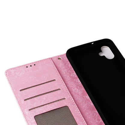 For Samsung Galaxy A04e 4G / F04 4G / M04 4G Case with Hand Strap RFID Blocking Leather Phone Cover