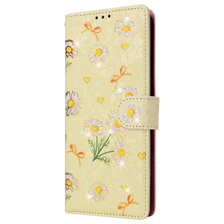 For Samsung Galaxy A04e 4G / F04 4G / M04 4G Case with Hand Strap RFID Blocking Leather Phone Cover