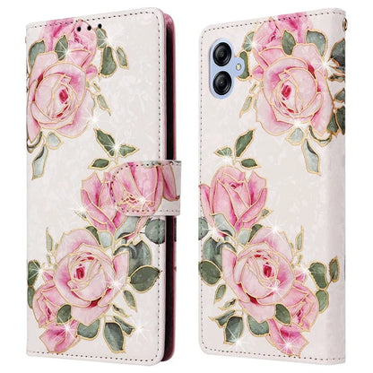 For Samsung Galaxy A04e 4G / F04 4G / M04 4G Case with Hand Strap RFID Blocking Leather Phone Cover