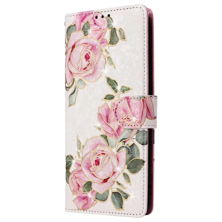 For Samsung Galaxy A04e 4G / F04 4G / M04 4G Case with Hand Strap RFID Blocking Leather Phone Cover