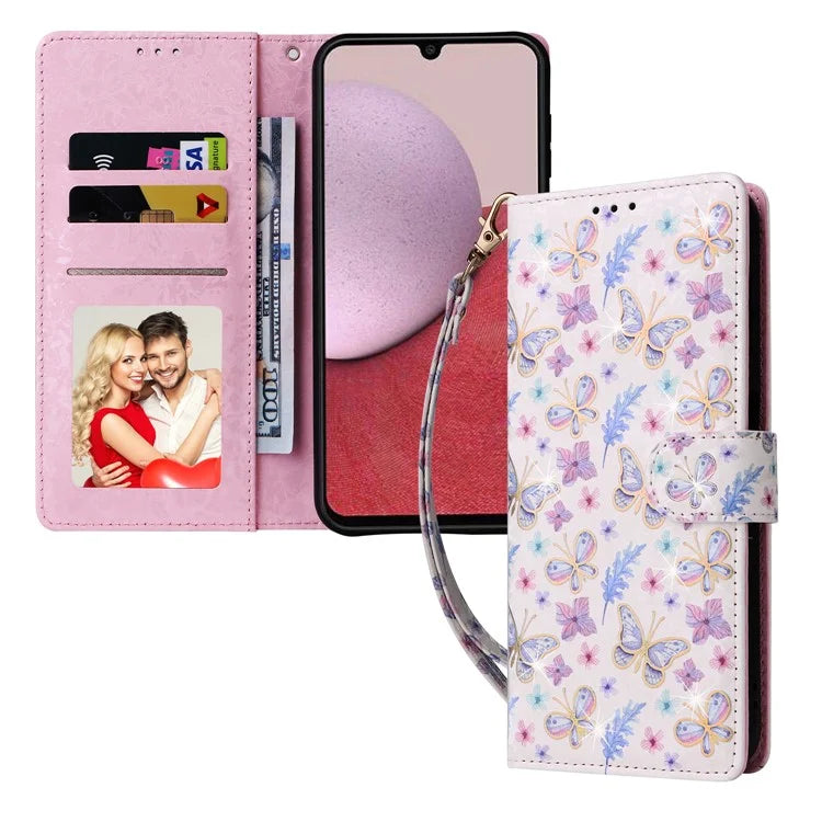For Samsung Galaxy A14 5G Case RFID Blocking Leather Wallet Pouch Phone Cover