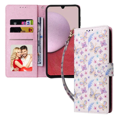 For Samsung Galaxy A14 5G Case RFID Blocking Leather Wallet Pouch Phone Cover