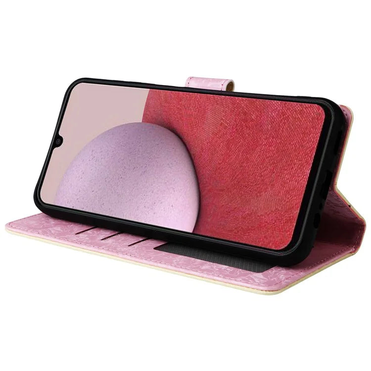 For Samsung Galaxy A14 5G Case RFID Blocking Leather Wallet Pouch Phone Cover