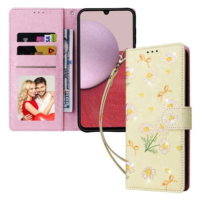 For Samsung Galaxy A14 5G Case RFID Blocking Leather Wallet Pouch Phone Cover