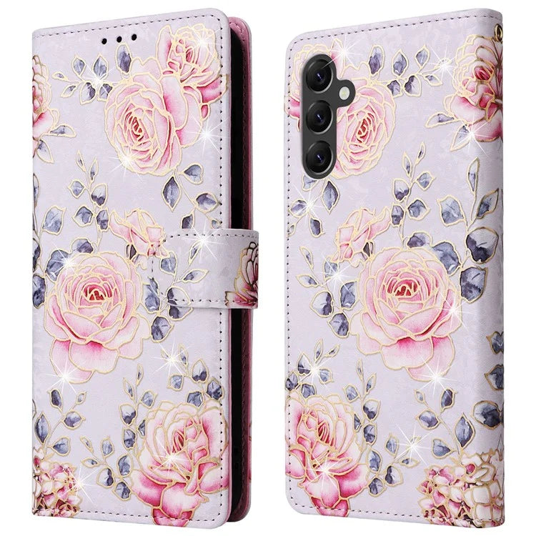 For Samsung Galaxy A14 5G Case RFID Blocking Leather Wallet Pouch Phone Cover