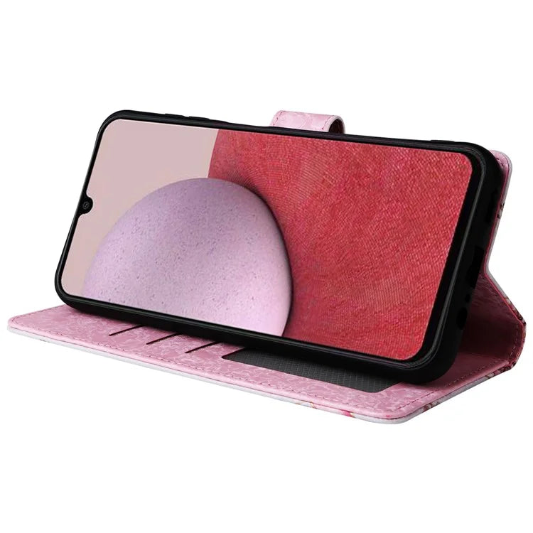 For Samsung Galaxy A14 5G Case RFID Blocking Leather Wallet Pouch Phone Cover