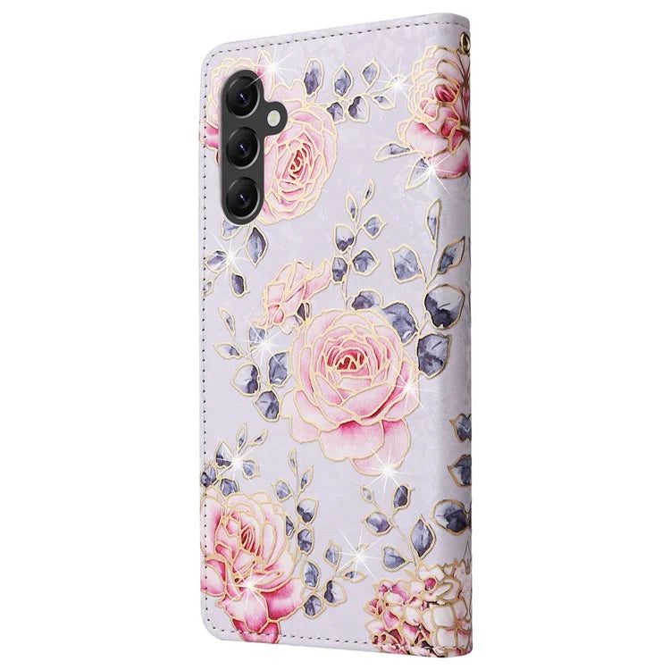 For Samsung Galaxy A14 5G Case RFID Blocking Leather Wallet Pouch Phone Cover