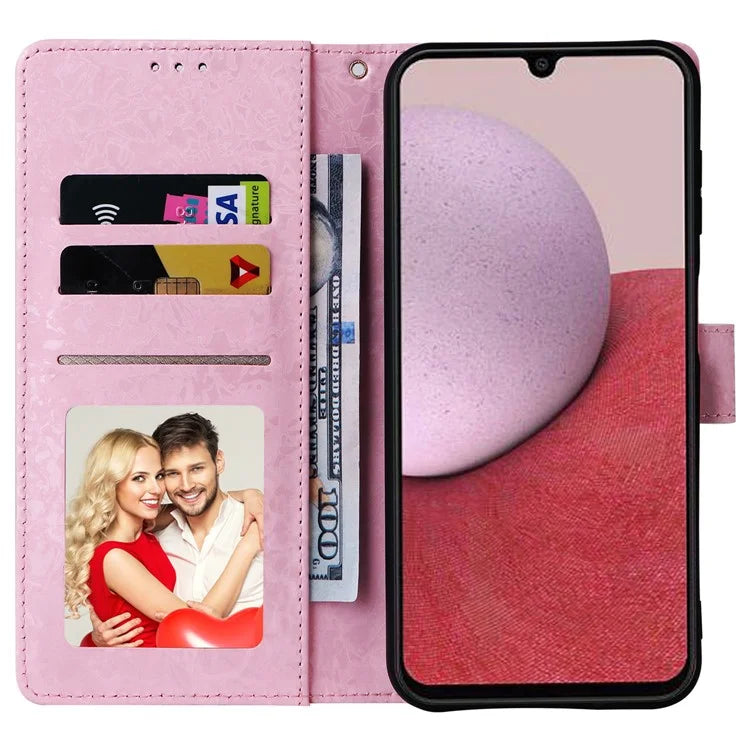 For Samsung Galaxy A14 5G Case RFID Blocking Leather Wallet Pouch Phone Cover