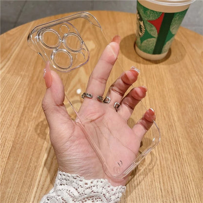 For iPhone 15 Pro Max Wholesale Phone Case Hard PC Frameless Transparent Phone Cover