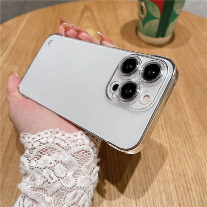 For iPhone 15 Pro Max Wholesale Phone Case Hard PC Frameless Transparent Phone Cover