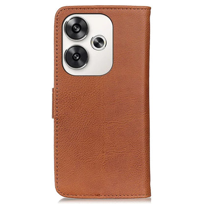 KHAZNEH For Xiaomi Poco F6 5G / Redmi Turbo 3 5G Case Wallet Cowhide Texture Leather Phone Cover