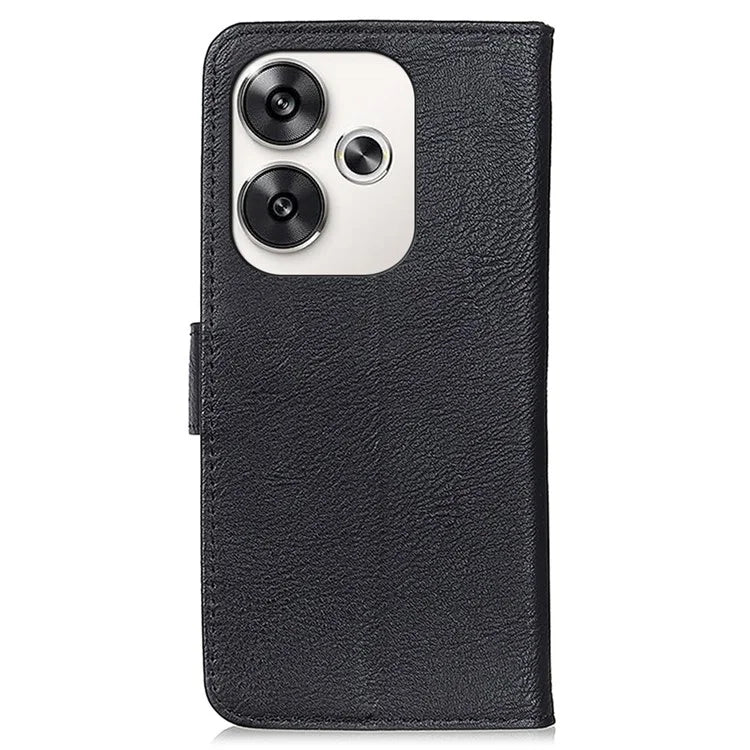 KHAZNEH For Xiaomi Poco F6 5G / Redmi Turbo 3 5G Case Wallet Cowhide Texture Leather Phone Cover