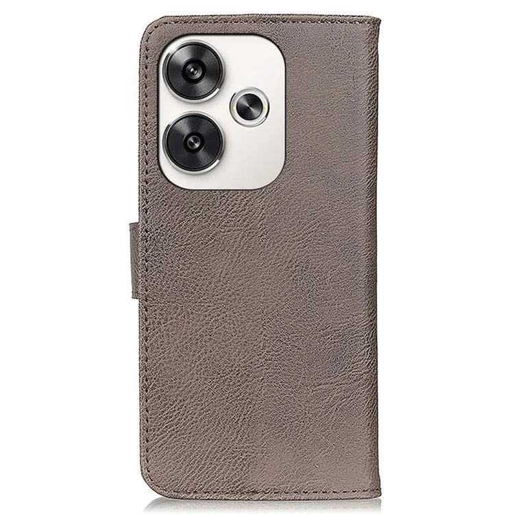 KHAZNEH For Xiaomi Poco F6 5G / Redmi Turbo 3 5G Case Wallet Cowhide Texture Leather Phone Cover