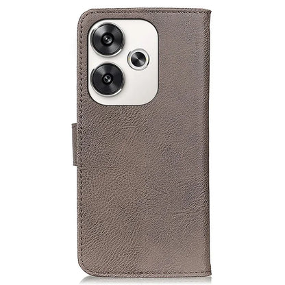 KHAZNEH For Xiaomi Poco F6 5G / Redmi Turbo 3 5G Case Wallet Cowhide Texture Leather Phone Cover