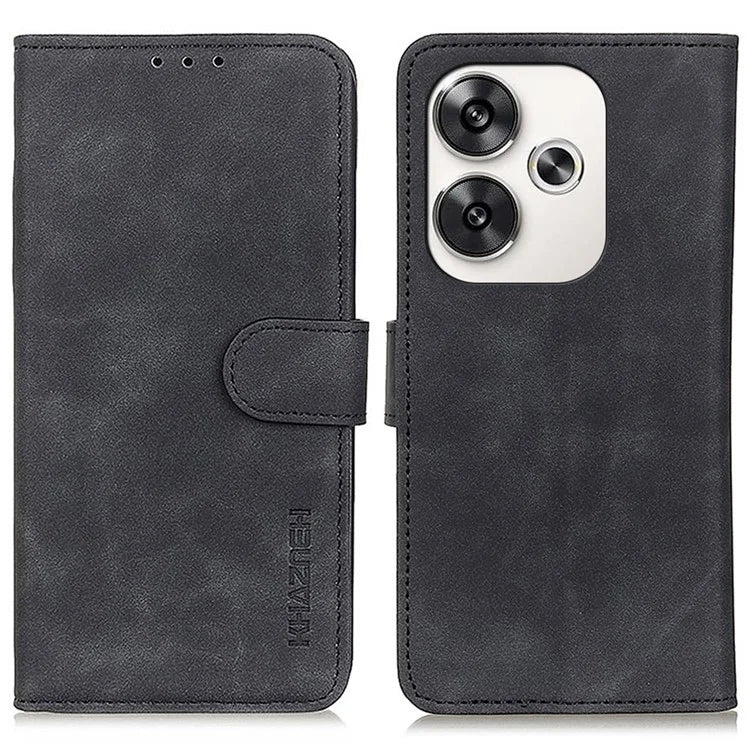 KHAZNEH For Xiaomi Poco F6 5G / Redmi Turbo 3 5G Stand Case Retro Leather Phone Cover with Wallet