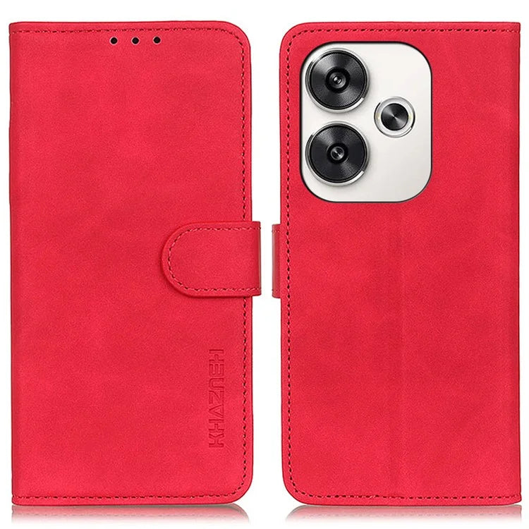 KHAZNEH For Xiaomi Poco F6 5G / Redmi Turbo 3 5G Stand Case Retro Leather Phone Cover with Wallet