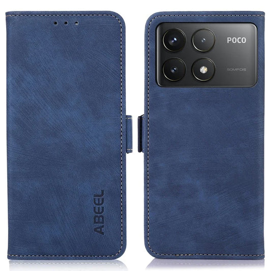 ABEEL For 	Xiaomi Poco F6 Pro 5G / Redmi K70 5G / K70 Pro 5G Case Side Magnetic Retro Leather Phone Cover