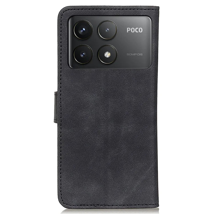 KHAZNEH For Xiaomi Poco F6 Pro 5G / Redmi K70 5G / K70 Pro 5G Case Retro Leather Stand Phone Cover