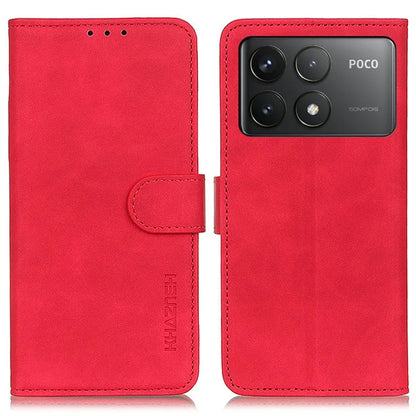 KHAZNEH For Xiaomi Poco F6 Pro 5G / Redmi K70 5G / K70 Pro 5G Case Retro Leather Stand Phone Cover