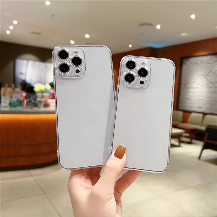 For iPhone 15 Pro Max Case Hard PC Transparent Protective Phone Cover