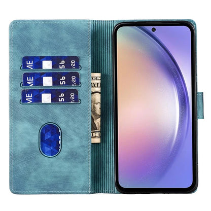 For Samsung Galaxy A54 5G Case Cute Cat Imprint PU Leather Wallet Phone Cover
