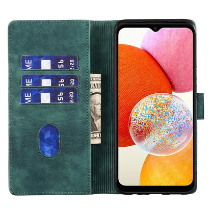 For Samsung Galaxy A14 5G / 4G Case Cat Heart Pattern PU Leather Flip Phone Cover