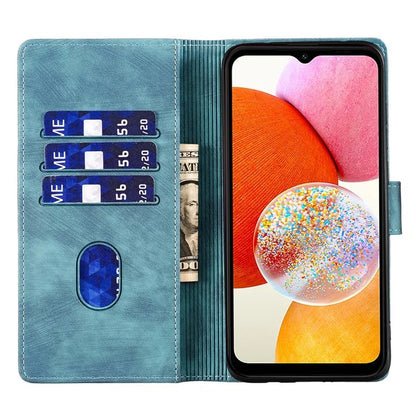 For Samsung Galaxy A14 5G / 4G Case Cat Heart Pattern PU Leather Flip Phone Cover