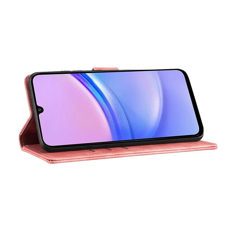 For Samsung Galaxy A05s 4G Case Wallet Leather Phone Cover Cat Heart Pattern