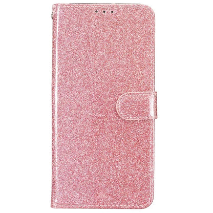 For iPhone 16 Pro Max Case Stand Wallet Glitter Leather Phone Cover Gold