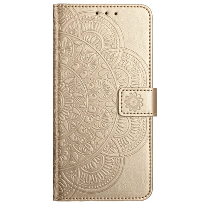 For iPhone 16 Plus Case Imprinted Mandala Pattern Stand Leather Phone Cover