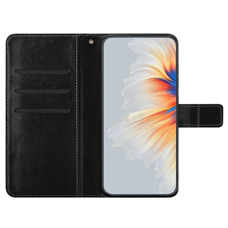 For iPhone 16 Pro Max Case Wallet PU Leather Mandala Pattern Phone Cover with Strap