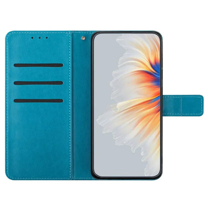 For iPhone 16 Pro Max Case Wallet PU Leather Mandala Pattern Phone Cover with Strap