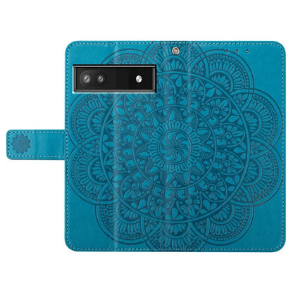 For Google Pixel 8a Case PU Leather Mandala Imprinted Phone Cover