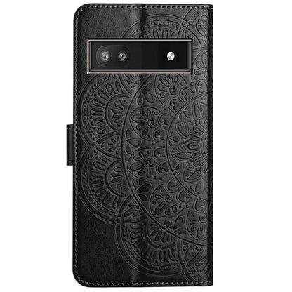 For Google Pixel 8a Case PU Leather Mandala Imprinted Phone Cover