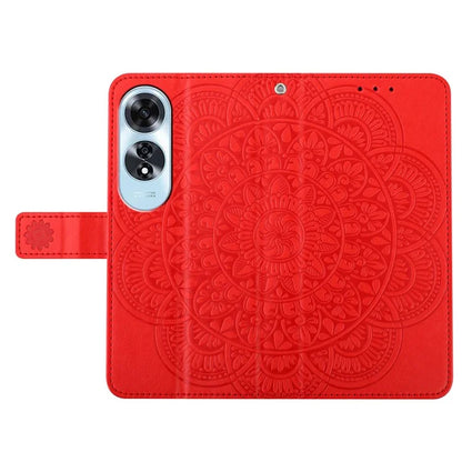 For Oppo A60 4G Case PU Leather Mandala Imprinted Wallet Phone Cover