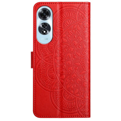 For Oppo A60 4G Case PU Leather Mandala Imprinted Wallet Phone Cover