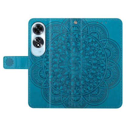 For Oppo A60 4G Case PU Leather Mandala Imprinted Wallet Phone Cover