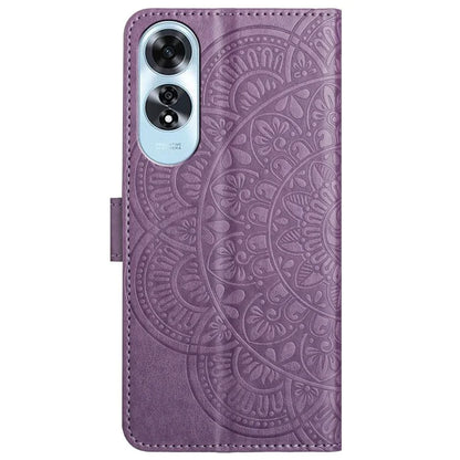 For Oppo A60 4G Case PU Leather Mandala Imprinted Wallet Phone Cover
