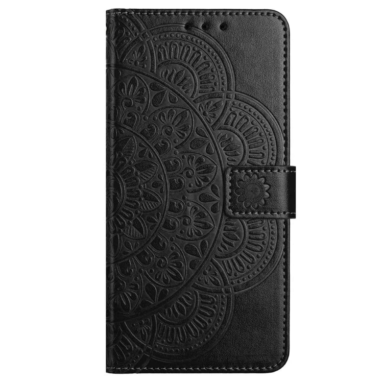 For Motorola Moto G34 5G Case Mandala Imprinted PU Leather Phone Cover