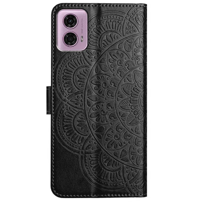 For Motorola Moto G34 5G Case Mandala Imprinted PU Leather Phone Cover