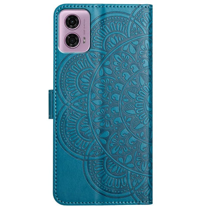 For Motorola Moto G34 5G Case Mandala Imprinted PU Leather Phone Cover