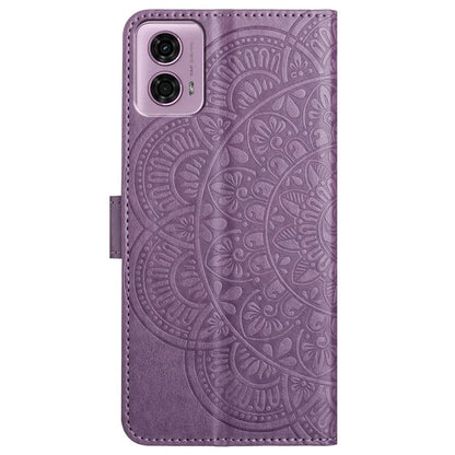 For Motorola Moto G34 5G Case Mandala Imprinted PU Leather Phone Cover
